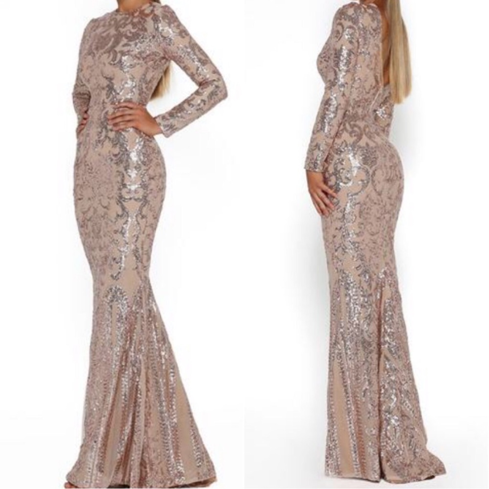 17001T Portia and Scarlett Gown Rose Gold